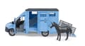 Miniatyrbillede 4 af 5: BRUDER MB Sprinter Animal Transporter with 1 horse, 02674