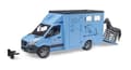 Miniatyrbillede 1 af 5: BRUDER MB Sprinter Animal Transporter with 1 horse, 02674