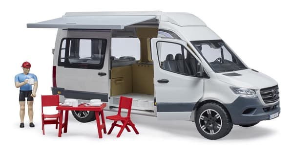 BRUDER MB Sprinter Camper with driver, 02672