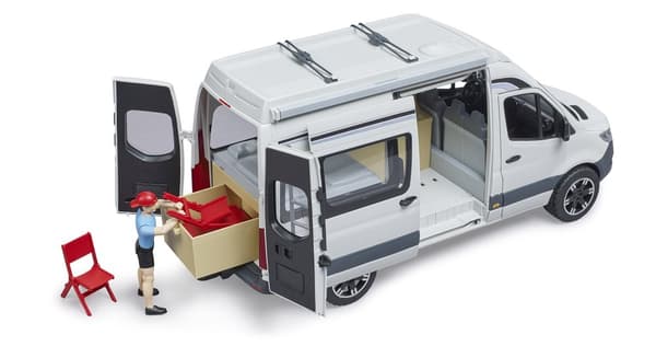 BRUDER MB Sprinter Camper with driver, 02672