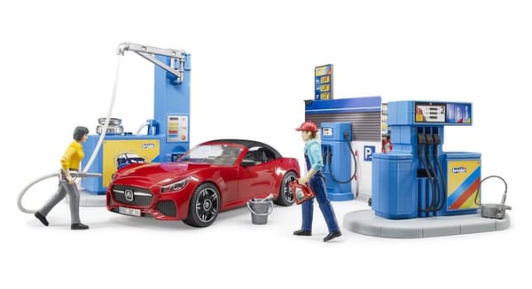 BRUDER 1:16 petrol station and car wash, 62111