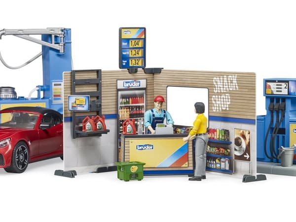 BRUDER 1:16 petrol station and car wash, 62111