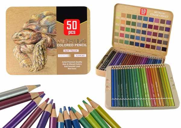 Little Artist's Set of Crayons in an Organizer 50 pcs.
