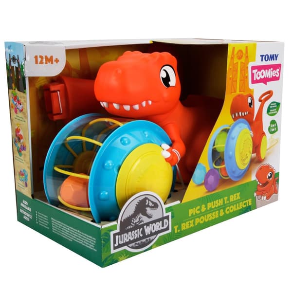 TOMY slider Pic & Push T-Rex, E73254