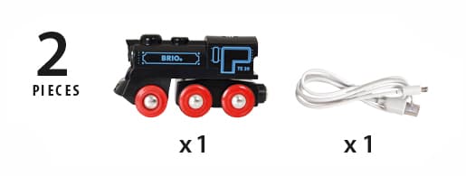 BRIO RAILWAY train with rechargeable engine/mini USB cable, 33599