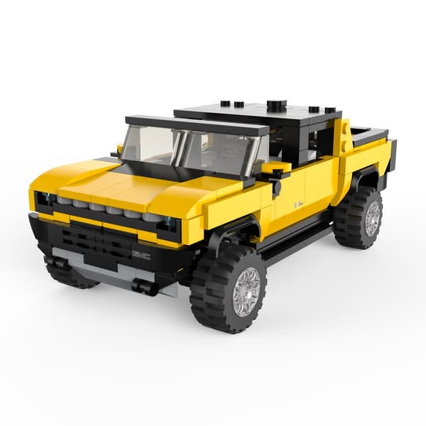 RASTAR 1:30 assemble car model Hummer EV, assort., orange/yellow, 454 parts, 93700