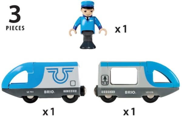 BRIO RAILWAY Travel Battery Train, 33506