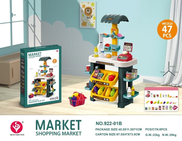 Market shopping playset, 2104U411