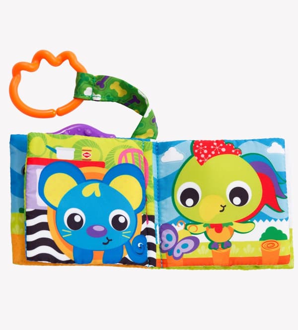 PLAYGRO activity toy  A Day at the Farm Teether Book, 0186967