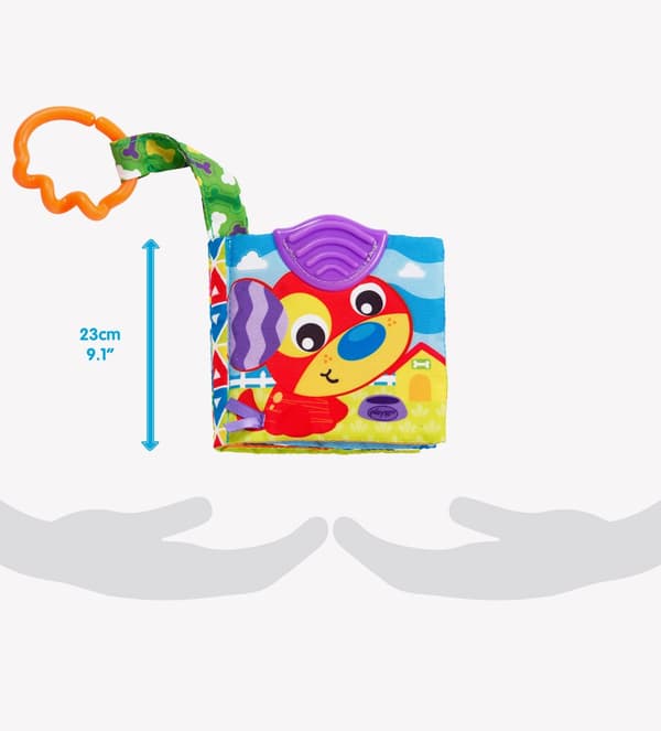 PLAYGRO activity toy  A Day at the Farm Teether Book, 0186967