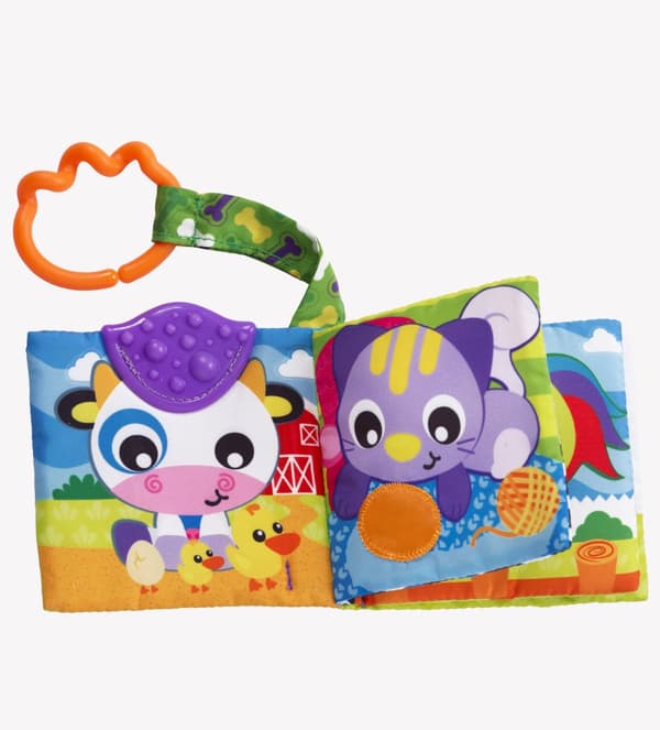 PLAYGRO activity toy  A Day at the Farm Teether Book, 0186967