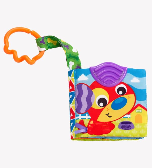 PLAYGRO activity toy  A Day at the Farm Teether Book, 0186967