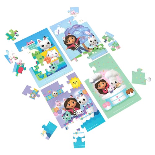 SPINMASTER GAMES puzzle set Gabbys Dollhouse, 4 puzzles, 6067990