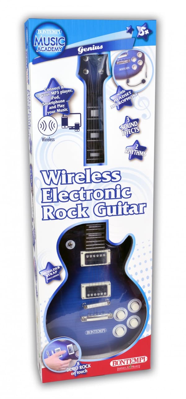 BONTEMPI wireless electronic guitar Gibson model with headset, 24 140