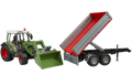 Pikkukuva 4 / 5: BRUDER 1:16 Fendt Vario 211 tractor with frontloader and tipping trailer, 02182