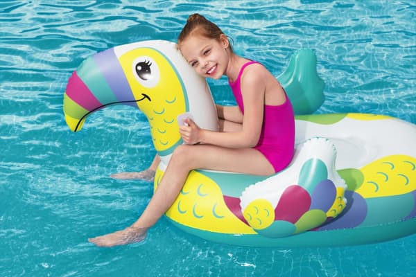 BESTWAY Toucan Pool Day Ride-on, 1.73m x 91cm, 41437
