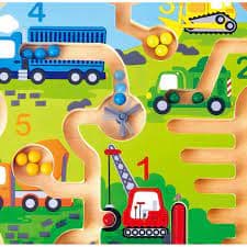 HAPE educational toy Construction & Number Maze, E1713