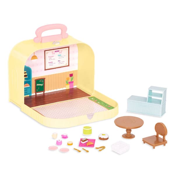 LI'L WOODZEEZ pastry shop playset in carry case, WZ6600Z