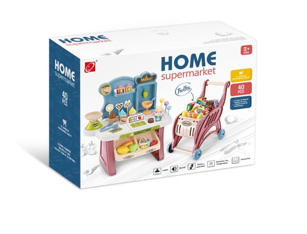 Home Supermarket set with stroller, 2005U141
