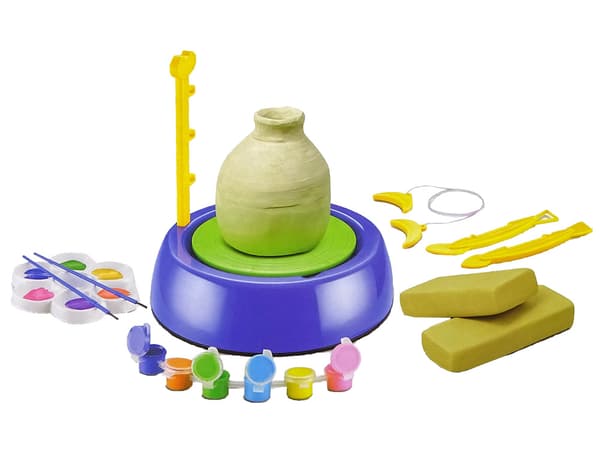 DIY Potter's Wheel Kit Clay Plastic Paints