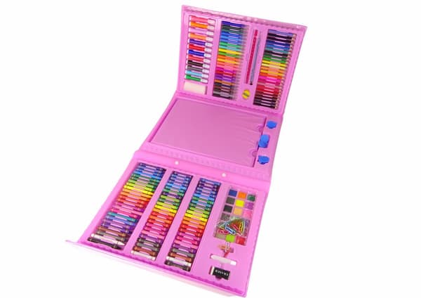 Artistic Set Pink Suitcase 208 Elements