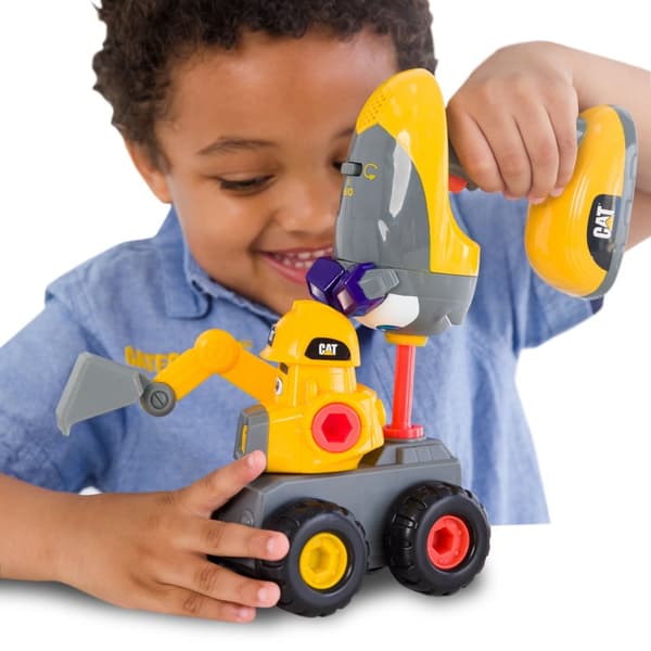 CAT vehicle with lights and sounds Junior Crew, assortment, 83196