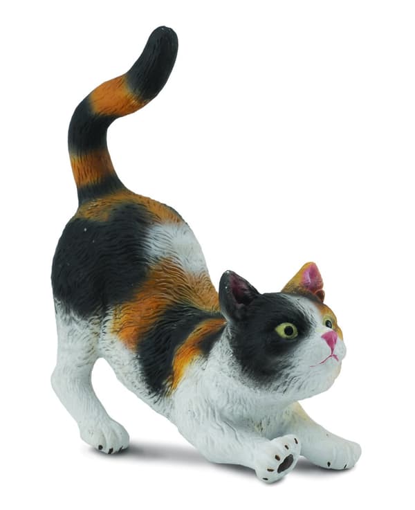 COLLECTA 3-Colour House Cat - Stretching (S), 88491
