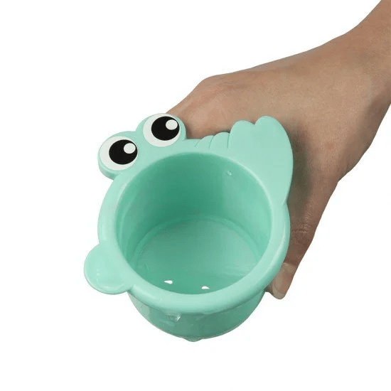 PLAYGRO bath toy Croc Cups, 8 pcs., 018026907