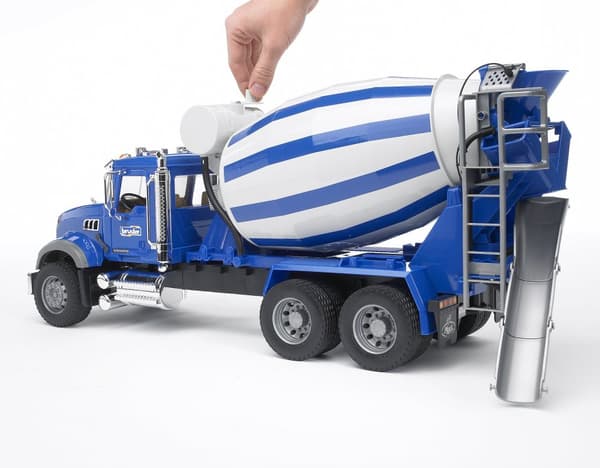 BRUDER cement mixer truck MACK Granite, 02814