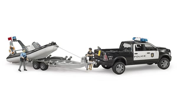 Pojazd Dodge RAM 2500 Policyjny Pikap z łodzią