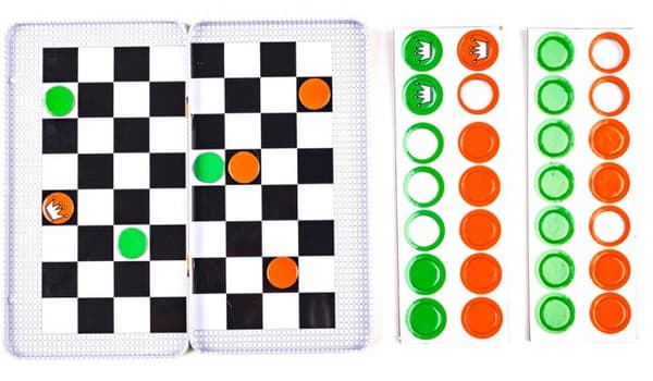 PURPLE COW travel game Checkers, 797
