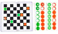 Miniatyrbilde 3 av 5: PURPLE COW travel game Checkers, 797