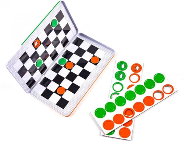PURPLE COW travel game Checkers, 797