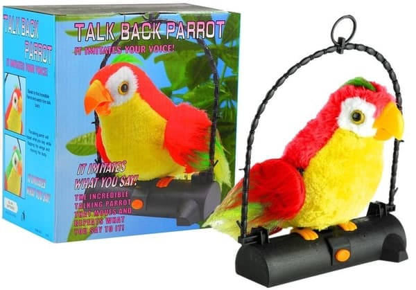 Talk Back Parrot - Imitates Your Voice and Sounds