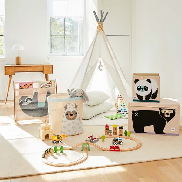 3 Sprouts leksakskorg panda
