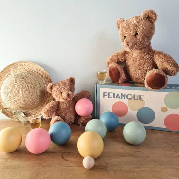 Egmont Toys Petanque - Boccia trä pastellfärgad