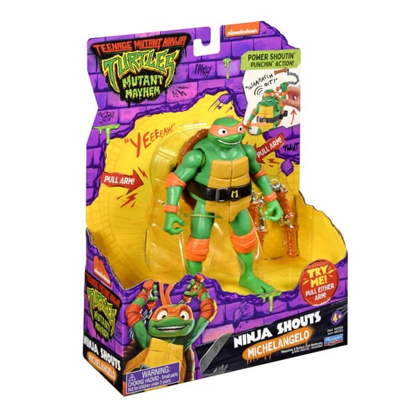TMNT figure Ninja Shouts Michelangelo, 83353