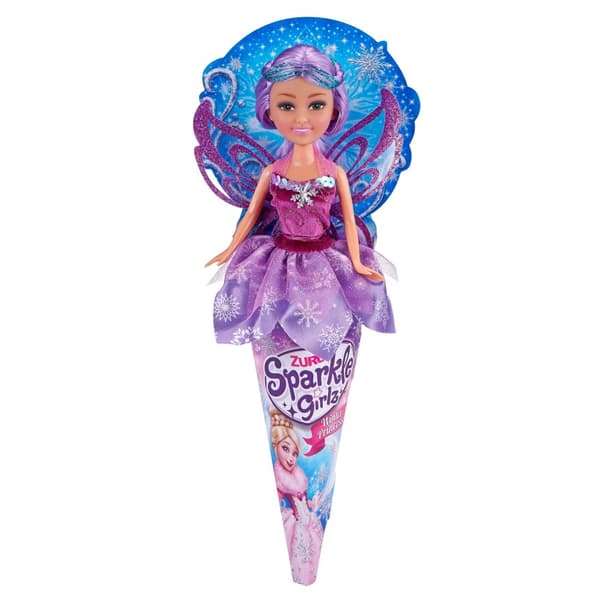 SPARKLE GIRLZ doll Winter Princess in cone, 4 asst., D, 10017BQ1