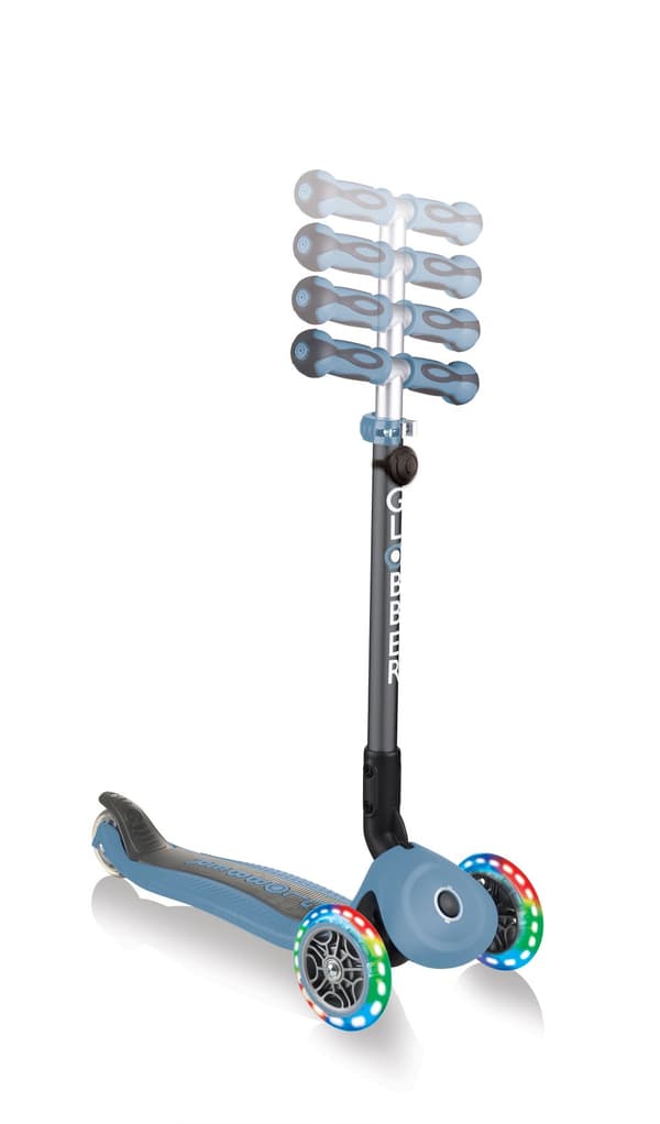 GLOBBER scooter Go Up Deluxe Lights, ash blue, 646-200