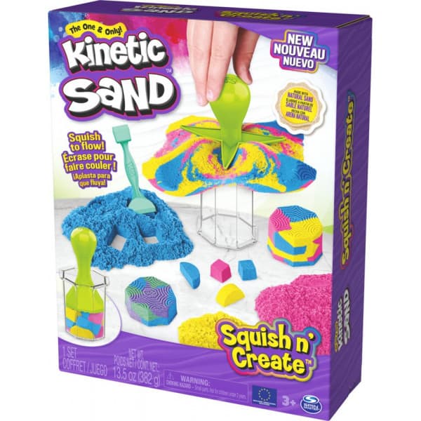 Kinetic Sand Squish N' Create -magisk sandlåda