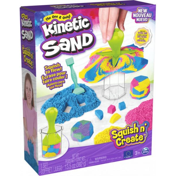 Kinetic Sand Squish N' Create -magisk sandlåda