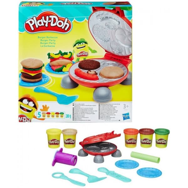 PLAY-DOH Burger Barbecue -muovailuvahasetti