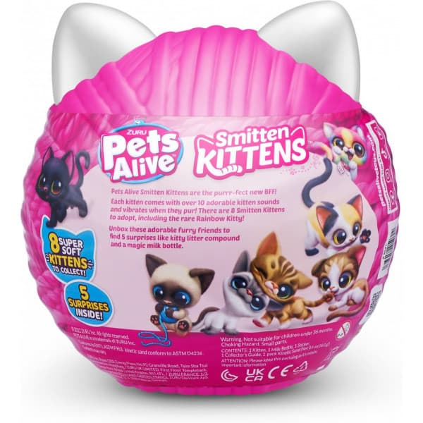 Pets Alive Smitten Kitten- S1 - interaktivt plysdyr