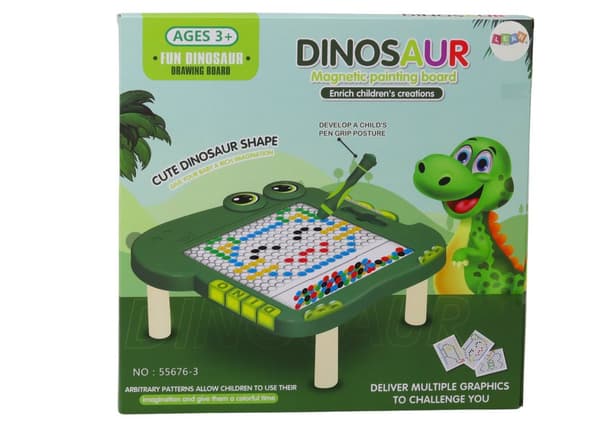Dinosaur Pedagogisk Magnetic Board Bord Pad Pussel Grön