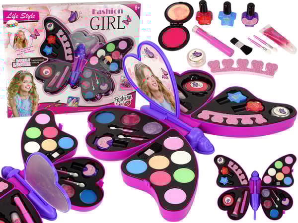 Lila Butterfly Eyeshadow Makeup Set