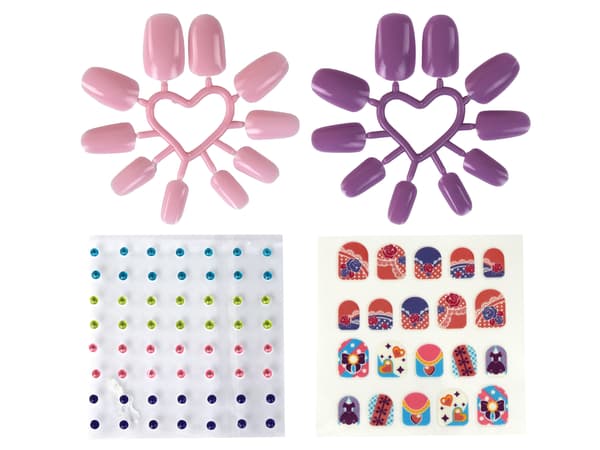Beauty Set Rosa Fodral DIY Makeup Naglar Tillbehör