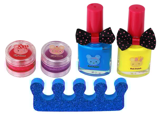 Beauty Set Rosa Fodral DIY Makeup Naglar Tillbehör