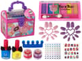 Miniatyrbild 1 av 5: Beauty Set Rosa Fodral DIY Makeup Naglar Tillbehör