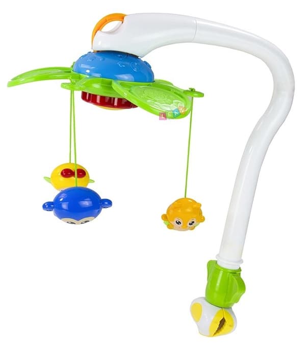 Bed Bell 2-i-1 Crib Mobile med musikboks