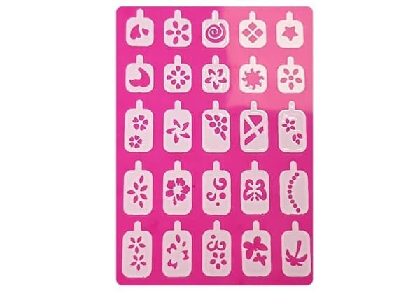 Nail Art Kit Glitter annostelija kuvioita